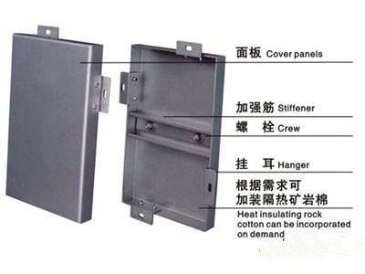 铝单板结构示意图